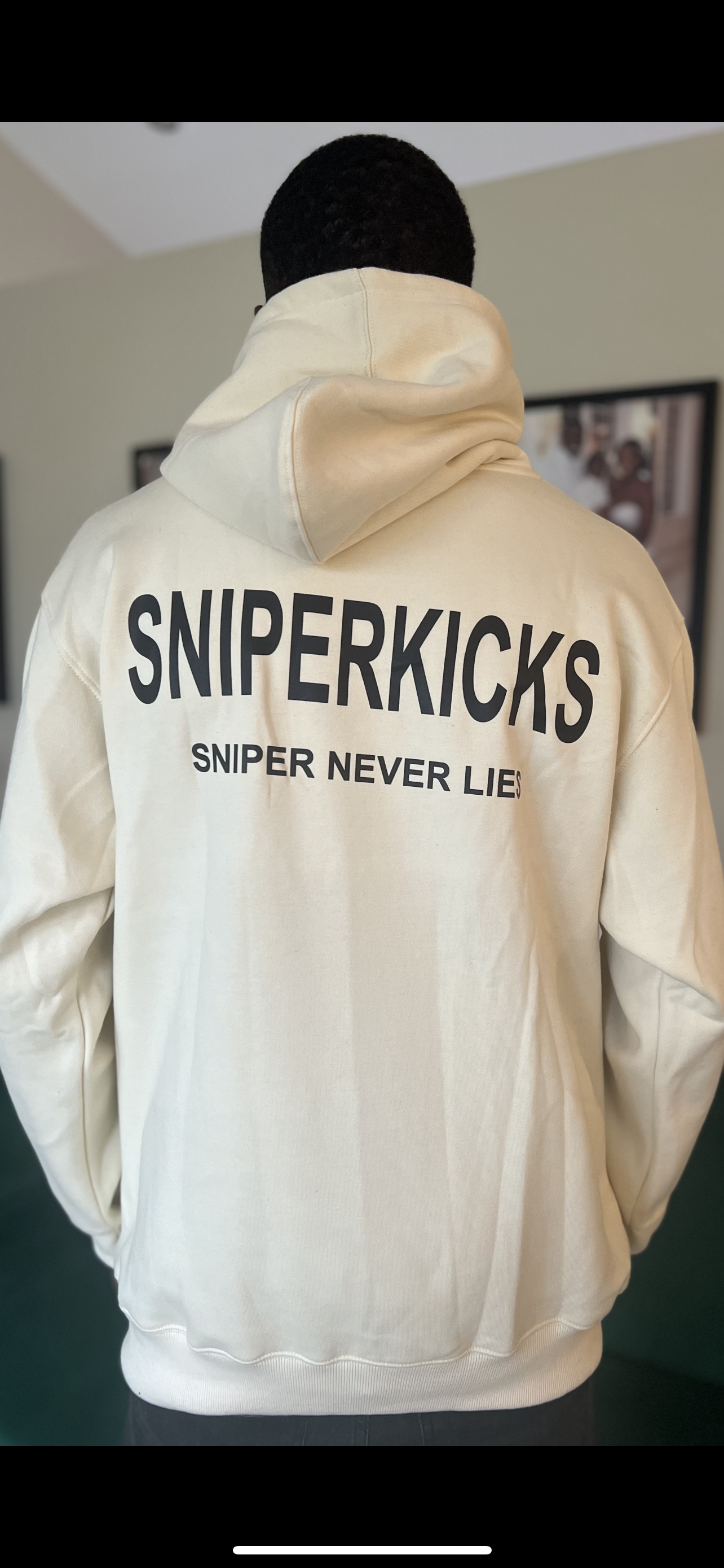 Sniperkicks Hoodie (Cream Beige)
