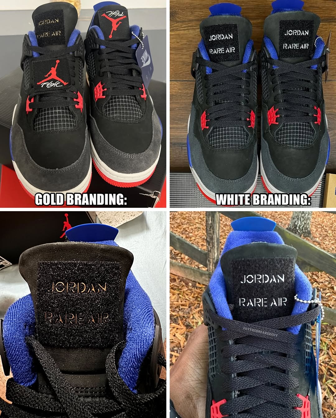 Air Jordan 4 “Rare Air” (Gold Lettering)